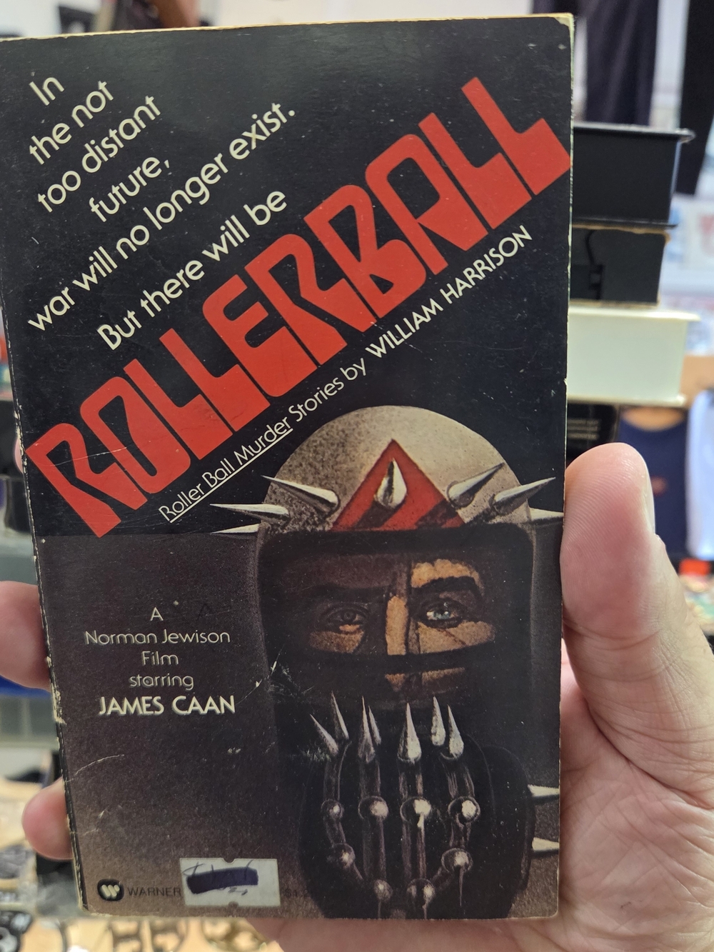 Vintage 1975 Rollerball Paperback Book William Harrison James Caan Movie Tie-In